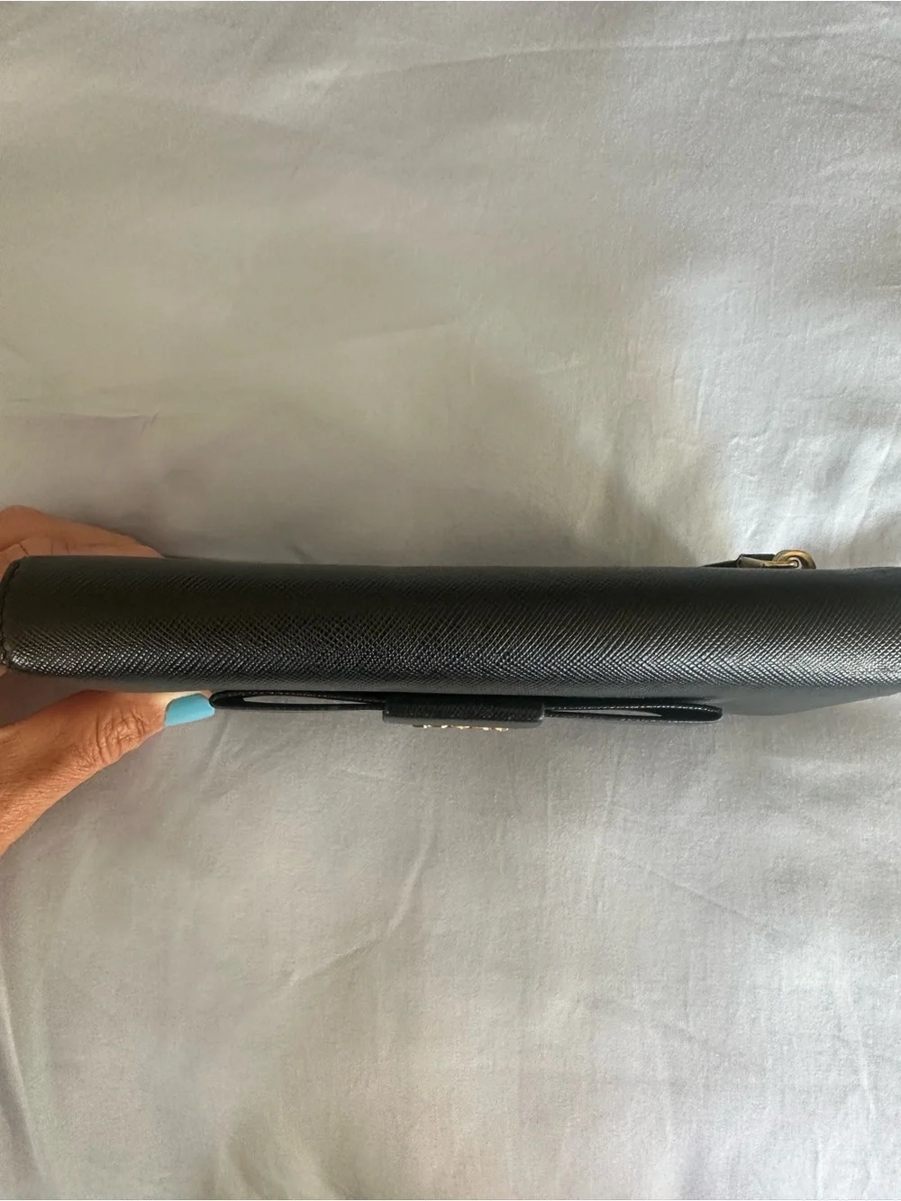 Prada Olive Green Saffiano Leather Wallet